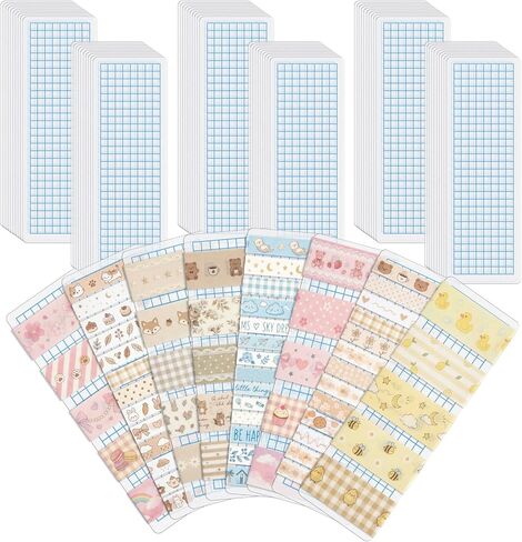 Crtiin 60 Pcs Washi Tape Cards Organizer with Storage Box –Portable Washi Tape Holder & Display Board for Scrapbooking, Journaling, DIY Crafts, Travel (Semi-Translucent) in Saudi Arabia