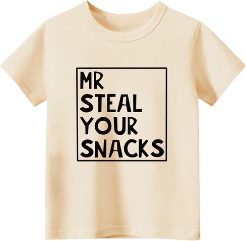 Kids Short Sleeve Shirts Toddler Boys Girls Crewneck Tees Curls Monster Truck Raccoon Cute 2-7Years in Saudi Arabia