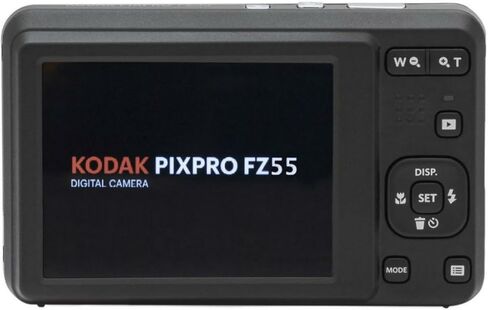 Kodak PIXPRO Friendly Zoom FZ55 Digital Camera (Black) Bundle with Case for Compact Cameras, and Kodak 32GB Class 10 UHS-I U1 SDHC Memory Card (3 Items) in Kuwait