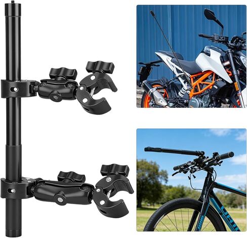Motorcycle Mount Fit for Insta 360,Bike Handlebar Double Clamp Mounts 67" Invisible Selfie Stick Bundle Kit for Insta360 X5 X4 X3 X2 X ONE, for DJI OSMO 360, for GoPro Camera Accessories in Kuwait