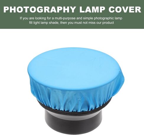 KALLORY Universal 7-inch Cloth Flash Lamp Shade Cover 5pcs, Multi-color Soft Diffuser for Photography Flash, Portable Light Protector for Studio and Outdoor Use in Kuwait