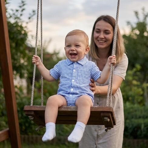Newborn Baby Boy Clothes Gingham Short Sleeve Button Down Shirt Bubble Romper Plaid Collared Bodysuit Summer Outfit in Saudi Arabia