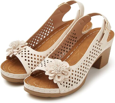 Epsion Women's Platform Heels Block Chunky Sandals Open Toe Ankle Strap Shoes Fashion Dress Summer Beach Sandal 2026 in Kuwait