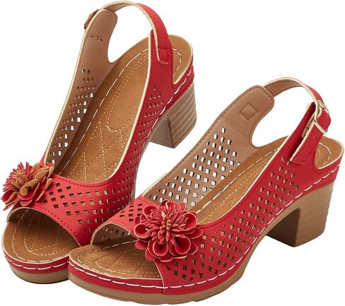 Epsion Women's Platform Heels Block Chunky Sandals Open Toe Ankle Strap Shoes Fashion Dress Summer Beach Sandal 2026 in Kuwait