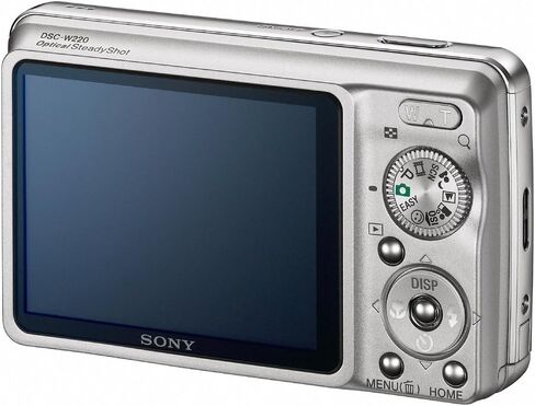 كاميرا سوني سايبر شوت DSC-W220 الرقمية بدقة 12.1 ميجابكسل مع تكبير بصري 4x مع تثبيت صورة ثابت للغاية (فضي) in Kuwait