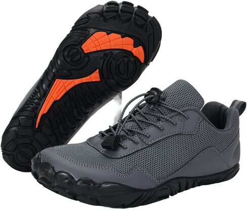 أحذية المشي حافي القدمين من Peak Footwear - أحذية رياضية ذات تصميم عريض عند الأصابع بدون قطرة، نعل مرن رفيع، ملمس أرضي، نعل خارجي شبكي مسامي غير قابل للانزلاق للارتداء اليومي والممرات الخفيفة in Kuwait