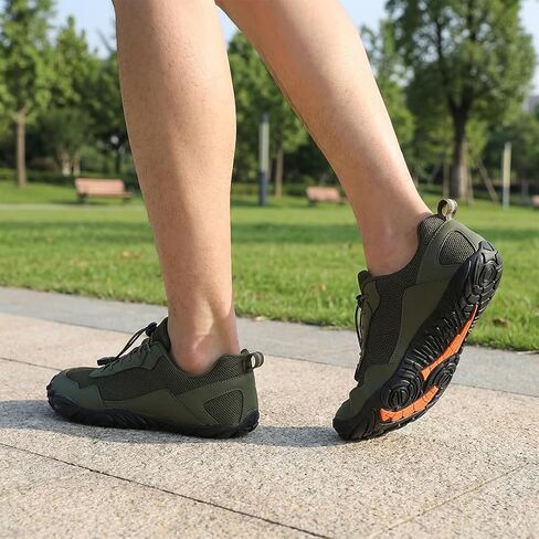أحذية المشي حافي القدمين من Peak Footwear - أحذية رياضية ذات تصميم عريض عند الأصابع بدون قطرة، نعل مرن رفيع، ملمس أرضي، نعل خارجي شبكي مسامي غير قابل للانزلاق للارتداء اليومي والممرات الخفيفة in Kuwait