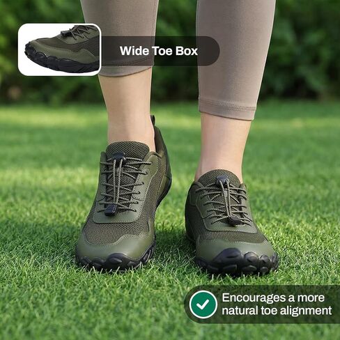أحذية المشي حافي القدمين من Peak Footwear - أحذية رياضية ذات تصميم عريض عند الأصابع بدون قطرة، نعل مرن رفيع، ملمس أرضي، نعل خارجي شبكي مسامي غير قابل للانزلاق للارتداء اليومي والممرات الخفيفة in Kuwait