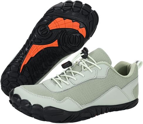 أحذية المشي حافي القدمين من Peak Footwear - أحذية رياضية ذات تصميم عريض عند الأصابع بدون قطرة، نعل مرن رفيع، ملمس أرضي، نعل خارجي شبكي مسامي غير قابل للانزلاق للارتداء اليومي والممرات الخفيفة in Kuwait