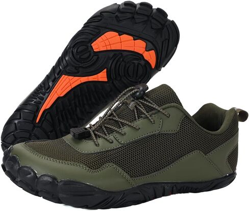 أحذية المشي حافي القدمين من Peak Footwear - أحذية رياضية ذات تصميم عريض عند الأصابع بدون قطرة، نعل مرن رفيع، ملمس أرضي، نعل خارجي شبكي مسامي غير قابل للانزلاق للارتداء اليومي والممرات الخفيفة in Kuwait