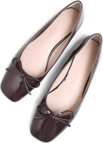 SAILING LU Ballet Flats for Women Comfortable Solid Color | Soft Flats, Square Toe, Ballet Shoes, Dressy, Slip-ons Loafers in Saudi Arabia