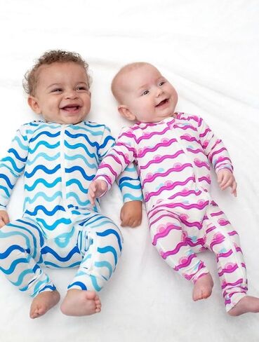 Zippered Baby Romper – Viscose from Bamboo Baby Onesies – Destination Prints Collection One Piece Pjs in Saudi Arabia