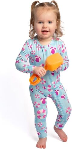 Zippered Baby Romper – Viscose from Bamboo Baby Onesies – Destination Prints Collection One Piece Pjs in Saudi Arabia