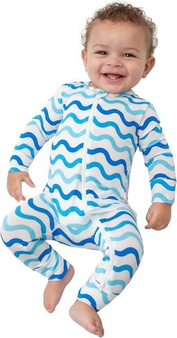 Zippered Baby Romper – Viscose from Bamboo Baby Onesies – Destination Prints Collection One Piece Pjs in Saudi Arabia