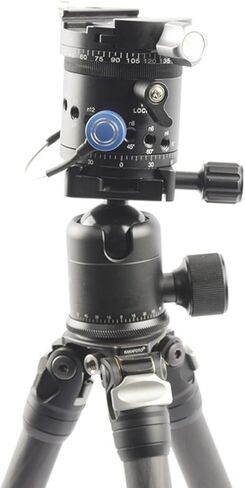 Professional Tripod Head Quick Release Plate Panoramic Indexing Rotators 10Click Stops Unisex Aluminum Alloy Panoramic Indexing Head in Kuwait
