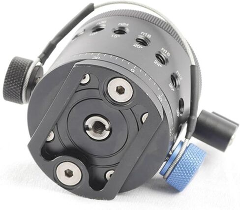 Professional Tripod Head Quick Release Plate Panoramic Indexing Rotators 10Click Stops Unisex Aluminum Alloy Panoramic Indexing Head in Kuwait