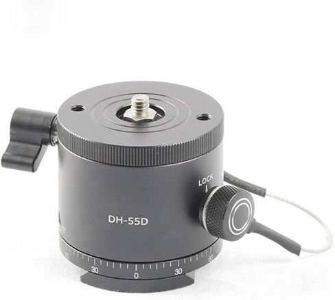 Professional Tripod Head Quick Release Plate Panoramic Indexing Rotators 10Click Stops Unisex Aluminum Alloy Panoramic Indexing Head in Kuwait
