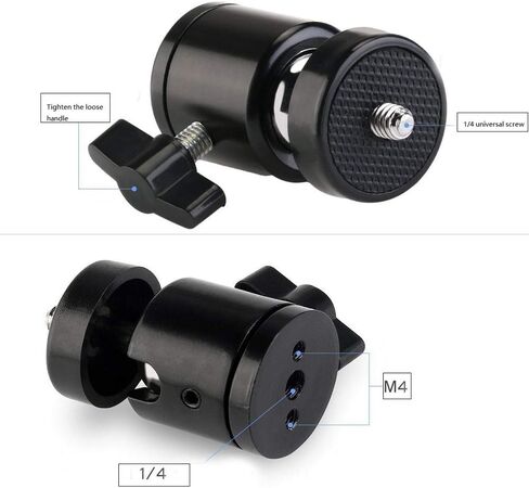 Mcoplus Tripod DSLR Ball Head, Swivel Camera Mount for Camera/Camcorder/Lighthouses/HTC Vive/Oculus Rift Sensor.. in Kuwait