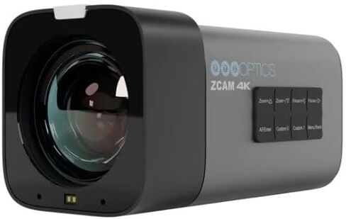 كاميرا PTZOptics Studio 4K مع زووم بصري 20x (رمادي) حزمة مع شاشة LCD Delvcam VGRIP-2 حامل مشبك متعدد الأذرع in Kuwait