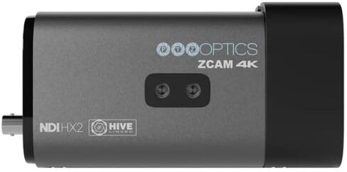 كاميرا PTZOptics Studio 4K مع زووم بصري 20x (رمادي) حزمة مع شاشة LCD Delvcam VGRIP-2 حامل مشبك متعدد الأذرع in Kuwait
