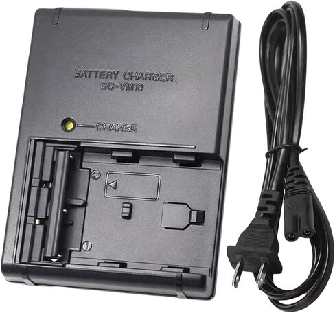 شاحن بطارية BC-VM10 NP-FM50 NP-FM55H NP-FM500H متوافق مع كاميرا Sony DSLR-A100 DSLR-A200 DSLR-A300 A350 DSLR-A500 A550 DSLR-A700 DSLR-A900 A450 A500c A560 الرقمية وسلك طاقة تيار متردد 120 سم in Kuwait