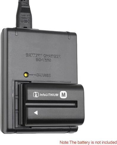شاحن بطارية BC-VM10 NP-FM50 NP-FM55H NP-FM500H متوافق مع كاميرا Sony DSLR-A100 DSLR-A200 DSLR-A300 A350 DSLR-A500 A550 DSLR-A700 DSLR-A900 A450 A500c A560 الرقمية وسلك طاقة تيار متردد 120 سم in Kuwait