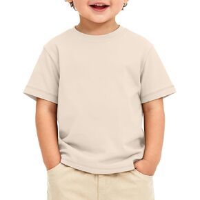 Oakgarden طفل الفتيان طفل قصير الأكمام تي شيرت Crewneck بلوزات فضفاضة عادية الأساسية تيز الرضع لطيف قمصان صيفية 18M-5Y in Kuwait