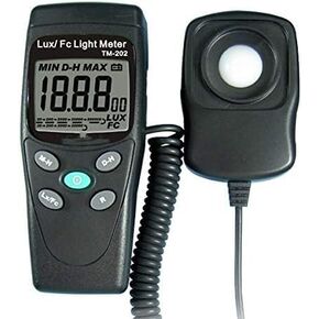 TM-202 مقياس الإضاءة الرقمي LED مقياس الإضاءة Luminometer Lux Meter مع أقصى قراءة 2000 in Kuwait