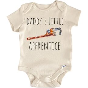 Plumber Plumbing Baby Bodysuit – Funny Infant Outfit, Unisex Cotton Baby Clothes, Short Sleeve Newborn Bodysuit in Kuwait