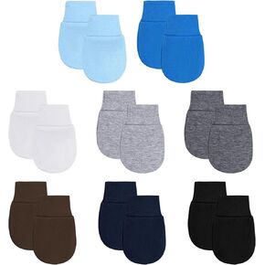 choyaxo 8 Pairs Newborn Baby Mittens Infant Mittens Baby Gloves for 0-6 Months Baby Boys Girls in Kuwait