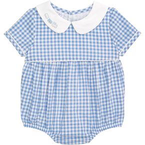 Mud Pie Baby Boy Train Layette Gingham Bubble in Kuwait
