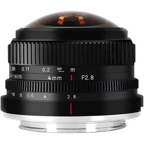 عدسة 4 مم F2.8 225 درجة عين السمكة الدائرية MF Prime لكاميرات Sony E لكاميرات Fujifx Micro 4/3 Mount ممتازة (Can EF-M) in Kuwait