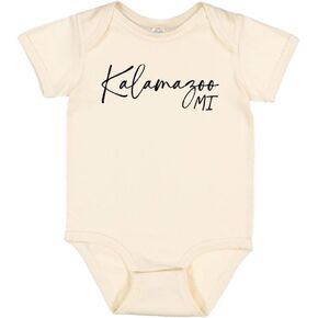TATY Kids Script Kalamazoo Michigan Baby Infant Bodysuit in Saudi Arabia