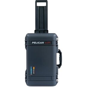 Charcoal Pelican Air 1535 Carry-on Case - with Pick & Pluck Foam - Silver Handles & Latches. in Saudi Arabia