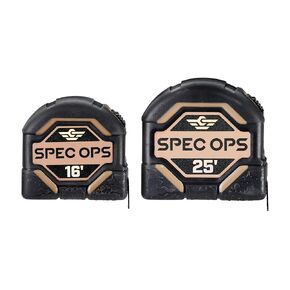 Spec Ops Tools 25-Foot Tape Measure, 1 1/8" Double-Sided Blade, Military-Grade Composite Case, 3% Donated to Veterans, in Saudi Arabia