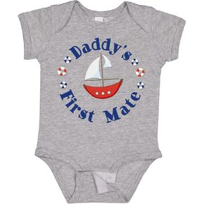 بدلة الأطفال Inktastic Daddy's First Mate in Kuwait