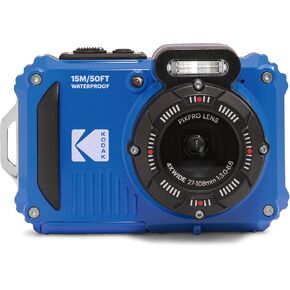 KODAK PIXPRO WPZ2 16MP Waterproof Digital Camera, 15m, 4X Zoom, Yellow | 1080p Full HD Video, 27mm Wide Angle Lens, 2.7 Inch LCD, Shockproof 2m, Wi-Fi, Snorkeling and Beach Camera in Kuwait