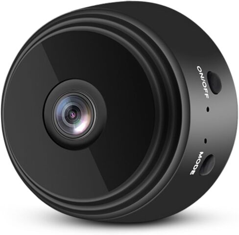 كاميرا Yunseity A9 Home Mini مع غطاء خلفي مغناطيسي، كاميرا أمان منزلية بدقة 1080 بكسل ثنائية الاتجاه، كاميرا رؤية ليلية بالأشعة تحت الحمراء لساحة المكتب المنزلي (أسود) in Kuwait