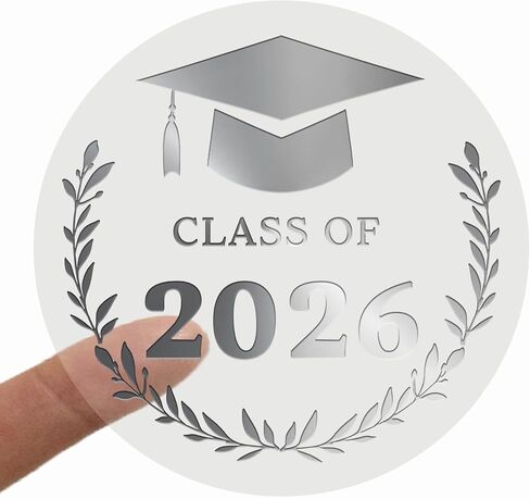 100 PCS ملصقات التخرج ، فئة من 2025 ملصقات رقائق شفافة ، الأختام الذهبية/الفضة/الوردية الذهب ، 1.6 بوصة ، مثالية لبطاقات التخرج ، الدعوات ، تغليف الهدايا ، وفضلات الحفلات (روز) in Saudi Arabia