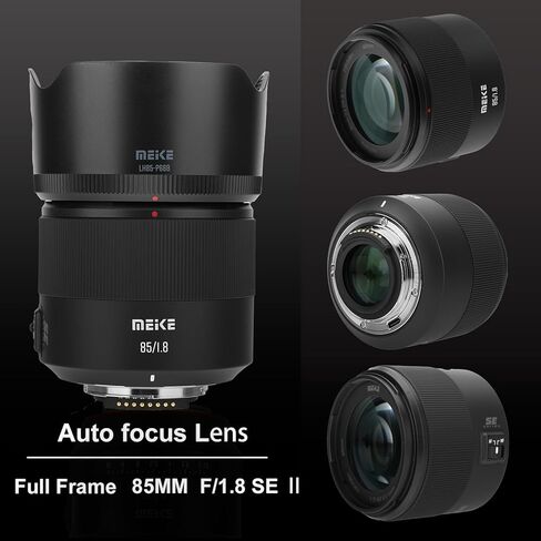 Meike 85mm f1.8 SE II Full Frame STM High Resolution 8K Auto Focus Medium-telephoto Lens Fixed Prime Portrait Lenses for Nikon APS-C Cameras D610 D750 D780 D810 D850 D3300 D3500 D5100 D5200 D7100 in Kuwait