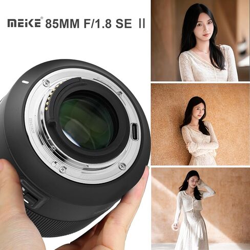 Meike 85mm f1.8 SE II Full Frame STM High Resolution 8K Auto Focus Medium-telephoto Lens Fixed Prime Portrait Lenses for Nikon APS-C Cameras D610 D750 D780 D810 D850 D3300 D3500 D5100 D5200 D7100 in Kuwait