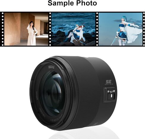 Meike 85mm f1.8 SE II Full Frame STM High Resolution 8K Auto Focus Medium-telephoto Lens Fixed Prime Portrait Lenses for Nikon APS-C Cameras D610 D750 D780 D810 D850 D3300 D3500 D5100 D5200 D7100 in Kuwait