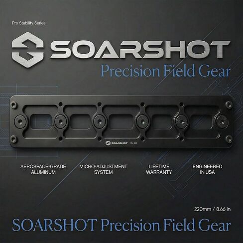 MLOK Arca Rail Adapter, Quick Release Dovetail Plate Compatible with Arca-Swiss & RRS Tripod Heads, CNC Aluminum Bipod & Tripod Mount for Hunting (ML-220) in Kuwait