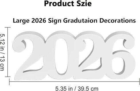 2026 Sign Gradutaion Decorations, 2026 Wooden Senior Photo Backdrops 2026 Table Centerpiece Sign for Graduation Decor in Kuwait