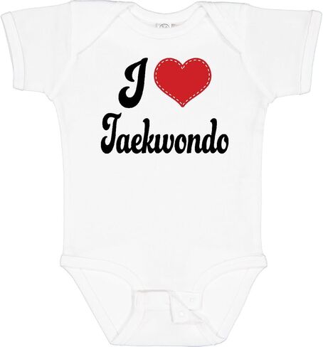 inktastic I Love Taekwondo Baby Bodysuit in Saudi Arabia