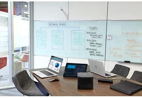 كاميرا فيديو HP 2TX38AA Shareboard، دقة فيديو 1080 بكسل، جهاز عرض مدمج، متوافق مع الهاتف الذكي والكمبيوتر اللوحي والكمبيوتر الشخصي والتلفزيون in Kuwait