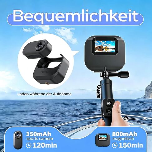 Mini Body Camera 1080P, Wearable Action Cam with Magnetic Charging Case, Thumb Size POV Camera, Premium Portable Camcorder Mount Anywhere for Work, Outdoors Activities, Pet in Kuwait