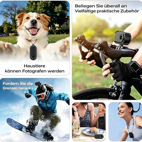 Mini Body Camera 1080P, Wearable Action Cam with Magnetic Charging Case, Thumb Size POV Camera, Premium Portable Camcorder Mount Anywhere for Work, Outdoors Activities, Pet in Kuwait