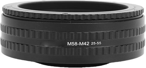 محول هيليكويد التركيز من GOWENIC M58 إلى M42، أنبوب تمديد ماكرو 25 مم 55 مم مع ضبط تركيز دقيق وسلس، لعدسة كاميرا DSLR بدون مرآة in Kuwait