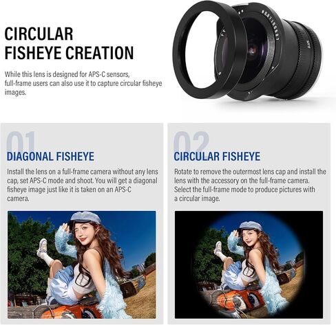 عدسة عين السمكة TTArtisan 7.5 مم F2.0 لسوني، عدسة E-Mount MF APS-C عريضة للغاية 180 درجة للتصوير الفوتوغرافي الإبداعي والمناظر الطبيعية مع ZV-E10 A6400 A6100 in Kuwait